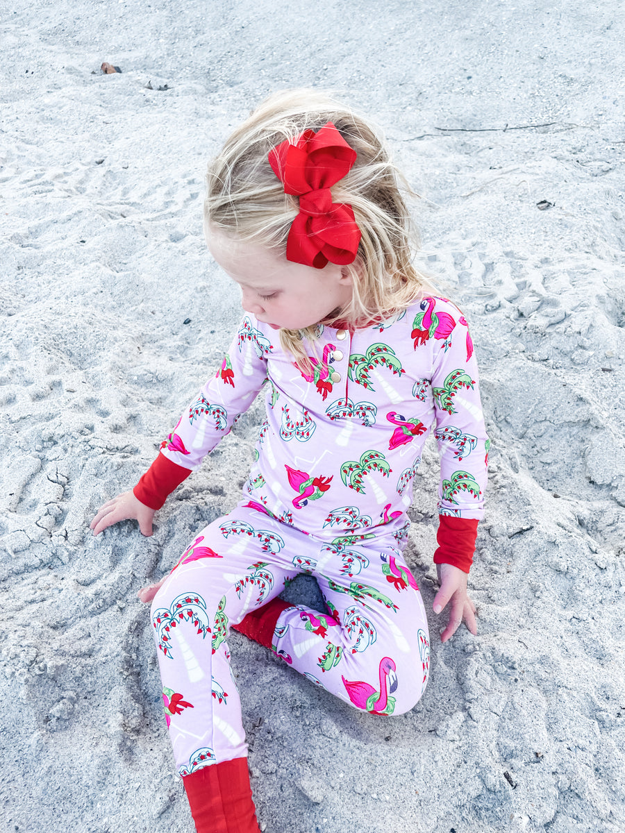 Fa La La Mingo Two-Piece Christmas Pajamas – Florida Kid Co.